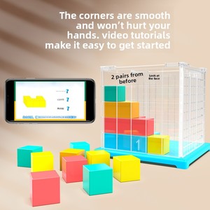 Set de Observación de Orientación de Cubos, Demostrador Magnético de Objetos con Diagrama de Tres Vistas y Cuadrícula, para Matemáticas de <span class=keywords><strong>Primaria</strong></span> - Product Image 3