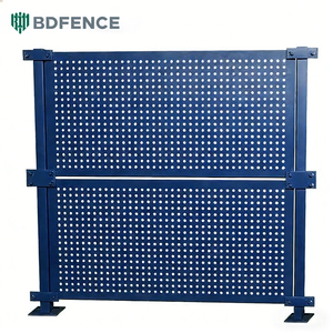 工場卸売パンチングフェンス |   亜鉛メッキ高強度隔離柵（工場・生産ゾーン用） - Product Image 1