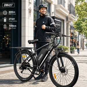 Vélo de montagne électrique personnalisable de 27,5 pouces, autonomie de 108 km, vélo cargo pour livraison de nourriture, prix d'usine - Product Image 1