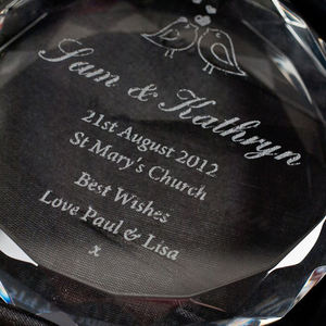 Papel de vidro redondo aniversário personalizado MH-F0448 - Product Image 4