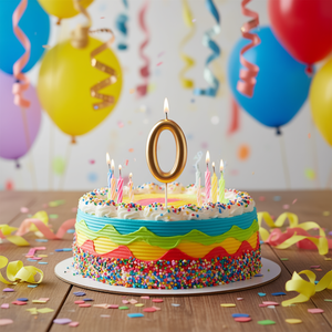 PARTY GOK Candela di compleanno sfumata da 9,5 cm a forma di numero, decorazioni per torta in metallo per feste di compleanno, stile elegante - Product Image 2