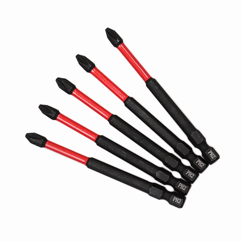 PH1 PH2 PH3 S2 Tool Steel magnetically multi bit screwdriver Stainless Steel phillips cross hex neck round shank screw driver