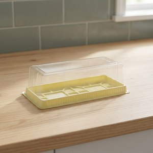 Boîte à gâteau rectangulaire en plastique de Taïwan avec couvercle transparent, boîte d'emballage alimentaire jetable en plastique transparent - Product Image 3