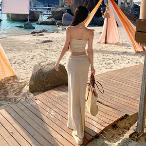 Nuevo Lanzamiento 2026: Vestido Strapless de Alta Calidad Estilo Vacacional con Falda Bodycon para Alquiler de Villas de Lujo - Product Image 4