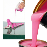 Caoutchouc de silicone liquide bicomposant pour la fabrication de moules en plâtre, matière première silicone liquide RTV2 à durcissement à l'étain