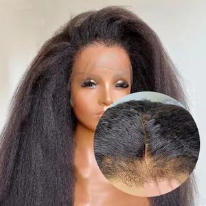 <strong>4C</strong> Kinky <strong>Edge</strong> 13x4 13x6 HD Lace Front Yaki Straight Human Hair <strong>Wigs</strong> for Black Women Cheap Yaki Lace Frontal <strong>Wig</strong> - Product Image 1