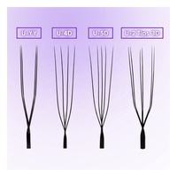 Extensions de cils Premium 5D en forme de U, naturelles, douces, faciles à éventail, faites à la main, 12 rangées, bouquets de cils effilés