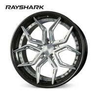 Jantes forgées en fibre de carbone RS Custom, 2 pièces, 5x112, jantes de course pour voiture, 20 pouces, pour Audi R8