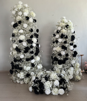 L-R342 Arche de gâteau personnalisée de haute qualité, décoration florale artificielle pour mariage, demande en mariage, fête, Saint-Valentin