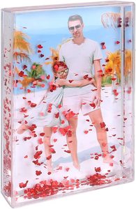 <span class=keywords><strong>Cadre</strong></span> Photo à paillettes liquide meilleurs amis acrylique flottant eau Globe à neige <span class=keywords><strong>personnalisé</strong></span> <span class=keywords><strong>cadre</strong></span> Photo mignon famille Couple cadeau - Product Image 2