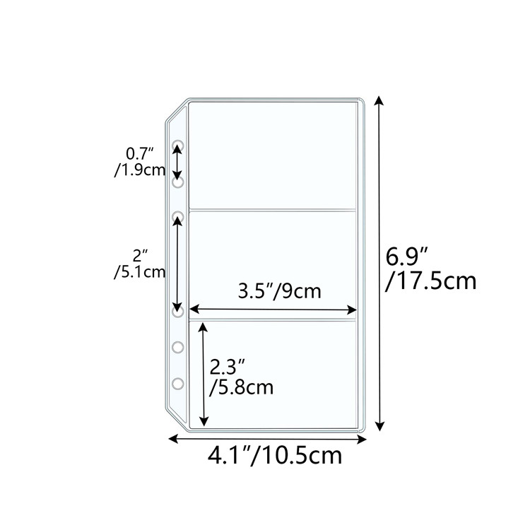 A6 - One Side 1 Pocket One Side 3 Pockets