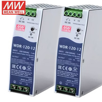 Alimentation électrique Mean Well WDR-120-12 Smps 12V 10A, alimentation électrique Smps performante, réglable, AC/DC, alimentation pour Xbox One, balun vidéo