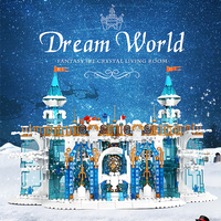 Mould King 11010 le modèle de palais de glace MOC, kits de briques DIY, jouets éducatifs, cadeaux de Noël pour enfants, ensembles de blocs de construction