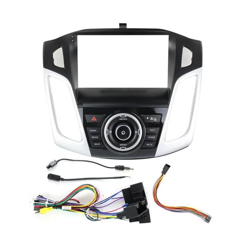 כפתור אמיתי Canbus 9 אינץ עבור פורד פוקוס 2012-2018 אנדרואיד סטריאו MP5 נגן WIFI GPS רכב רדיו ראש יחידה Fascia פנל מסגרת