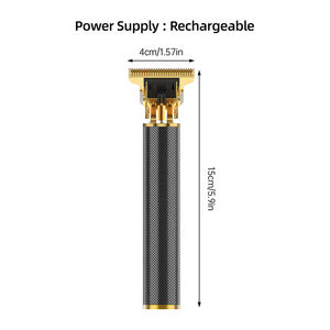 Tagliacapelli <span class=keywords><strong>Elettrico</strong></span> <span class=keywords><strong>Professionale</strong></span> Senza Fili da Uomo per Capelli e <span class=keywords><strong>Barba</strong></span> con Lama a T, Macchinetta a Batteria Ricaricabile - Product Image 5