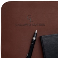 Tapis de souris pour ordinateur complet en cuir PU avec logo personnalisé