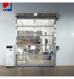 ประตูม้วนอุตสาหกรรม PVC ควบคุมระยะไกลอัตโนมัติความเร็วสูง - Product Image 1