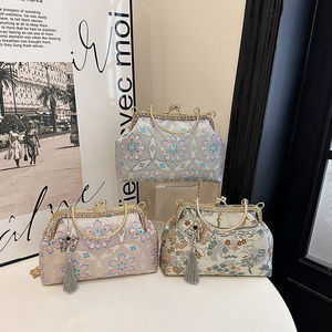 กระเป๋าถือสไตล์เรโทรสำหรับสุภาพสตรี ทำจากวัสดุ PU ซับในทำจากโพลีเอสเตอร์ เหมาะสำหรับการใช้งานในชีวิตประจำวัน1032 - Product Image 6