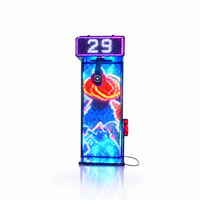 LED-Boxautomat mit Münzeinwurf, Schlagkraft-Tester-Spiel mit Handschuhen für Vergnügungsparks und Spielhallen