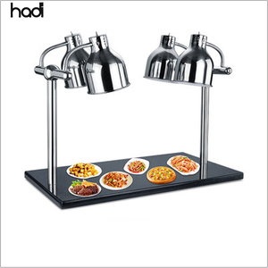 HADI cucina commerciale riscaldatore cibo in acciaio inox tavolo ristorazione scaldabagno lampada stazione <span class=keywords><strong>4</strong></span> serbatoi luce ristorante - Product Image 1
