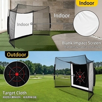 Filet de simulateur de golf de qualité supérieure pour plusieurs sports, filet de simulateur de golf, filet de softball, écran d'impact portable