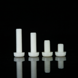 Chất lượng cao màu đen và trắng Nylon nhựa Pan đầu vít với Cross hốc PA66 Nhà Máy Giá M3 M4 M5 M8 M10 kích cỡ - Product Image 2