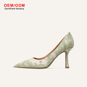 Sandalias de Tacón de Aguja Ligeras y Transpirables con Forro de Piel de Ciervo y Diseño Floral Hecho a Mano, <span class=keywords><strong>Edición</strong></span> <span class=keywords><strong>Limitada</strong></span>, para Eventos de Negocios - Product Image 1