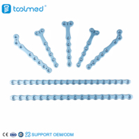 TOOLMED Titanium Alps 4.0 Petit système de plaques de blocage avec vis de blocage, kit d'instruments pour plaques orthopédiques vétérinaires