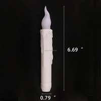Bougies LED sans flamme décoratives blanches pour la maison - Fonctionnant sur piles pour mariages, Noël et anniversaires
