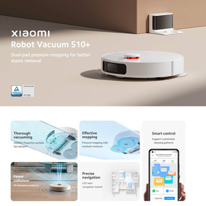 ของแท้หุ่นยนต์ดูดฝุ่น Xiaomi + S10ถูพื้นแบบไร้สาย4000Pa ดูดแบตเตอรี่5200mAh หุ่นยนต์ดูดฝุ่นอัจฉริยะ - Product Image 2