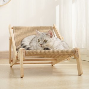 <span class=keywords><strong>Arbre</strong></span> <span class=keywords><strong>à</strong></span> <span class=keywords><strong>chat</strong></span> en bois massif et sisal avec coussin inclinable réglable et remplaçable, style moderne grand luxe, utilisation toutes saisons, origine Chine - Product Image 3