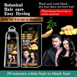 420ml Black <strong>Hair</strong> <strong>Dye</strong> Cream Instant Permanent <strong>Hair</strong> Color for <strong>Men</strong> and Women Lasts 30 Days Mineral Formula - Product Image 4