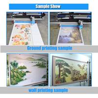 Imprimante jet d'encre murale et de sol automatique 5D avec tête d'impression haute résolution 9600 dpi, encre UV pour l'art mural