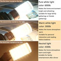 Ampoules LED à pampilles E27/E14 3000K-6000K Dimmables 12W/16W Économes en Énergie 3 Couleurs pour Éclairage Domestique Usage Résidentiel