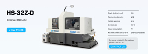 เครื่องกลึงโลหะซีเอ็นซี HANSUN HS-32Z-D ความแม่นยำสูง 5 แกน พร้อมแกนหมุนคู่ 7 สถานีเครื่องมือ สำหรับงานกลึงเบาแบบอัตโนมัติ - Product Image 6