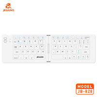 Clavier pliable Jeqang JB-828 BT, conception à double pliage avec charge Type C, longue durée de vie de la batterie pour tablettes et ordinateurs portables, nouveau produit