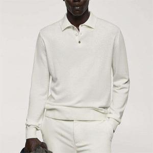Knitwear Supplier Custom Old Money Outfits Homme <strong>Men's</strong> Wool Sweater Shirt Quality Knit <strong>Polo</strong> Collar Italian Cashmere <strong>Jumper</strong> <strong>Men</strong> - Product Image 1