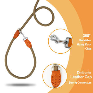 Correa de perro cruzada manos libres, correa de entrenamiento ajustable de doble extremo, correa de cuerda de nailon resistente para caminar, correr, trotar - Product Image 5