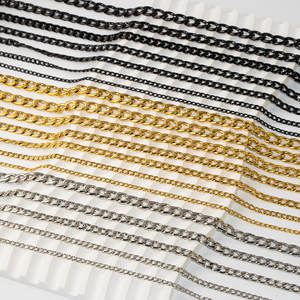 Vente en gros de chaînes cubaines en acier inoxydable pour hommes, garçons, femmes, collier étanche à chaîne coupe Miami - Product Image 5