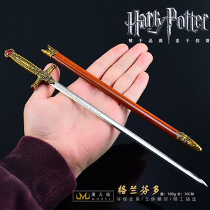 Épée <span class=keywords><strong>de</strong></span> Gryffondor plaquée or, modèle 30 cm, entièrement en métal, artisanat <span class=keywords><strong>de</strong></span> présentation, produits liés au <span class=keywords><strong>film</strong></span> et à la télévision <span class=keywords><strong>de</strong></span> l'école <span class=keywords><strong>de</strong></span> sorcellerie <span class=keywords><strong>de</strong></span> <span class=keywords><strong>Harry</strong></span> - Product Image 3
