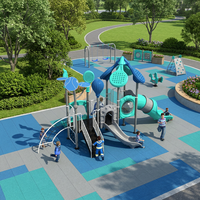 Équipement de terrain de jeu commercial extérieur pour enfants, style populaire chinois, robuste, pour parcs et aires de jeux extérieures