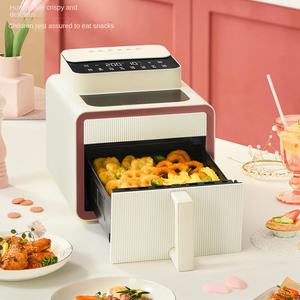 Logo personnalisé 7L Grande Capacité Multifonctionnel Appareil de Cuisine Domestique Écran Tactile Numérique Intelligent Sans Huile Visuel Verre Friteuse À Air - Product Image 3