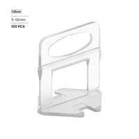 Système de nivellement des carreaux en plastique Clips et cales de nivellement des carreaux en céramique 100pcs Système de nivellement des carreaux