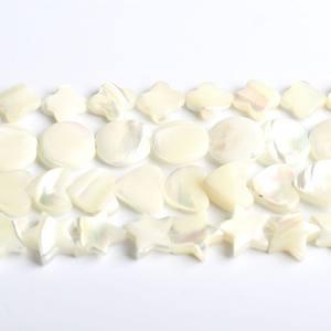 Beige naturale/cuore bianco/a forma di stella distanziatore perline sciolte conchiglie di corallo per la creazione di gioielli - Product Image 5