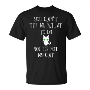 No puedes decirme qué hacer, no eres mi gato, camiseta con diseño de gatito - Product Image 2