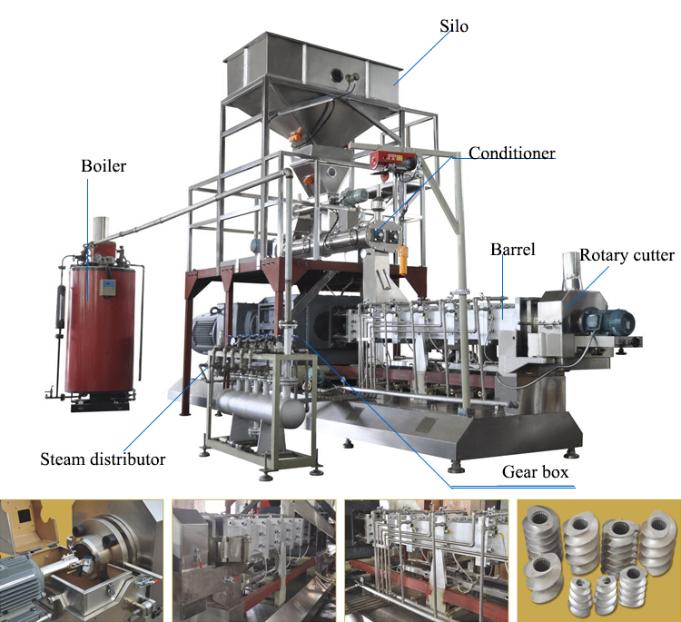2 Ton/H Automatic Modified Starch Machine Extruding
