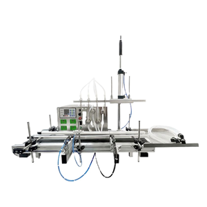 Machine de remplissage de liquides avec convoyeur et capteur pour parfum, pompe magnétique automatique Dovoll pour l'emballage de bouteilles d'eau - Product Image 1