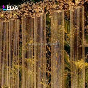 LEDA <b>Wedding</b> <b>Decoration</b> Shinning Clear Crystal Bead <b>Ceiling</b> Curtain Hanging <b>Decoration</b> for Events Decor - Product Image 3