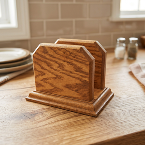 B.S. Porta Servilletas de Madera BS-0225 de Diseño Único y Forma Personalizada, Hecho a Mano, Impermeable y Ecológico - Product Image 1