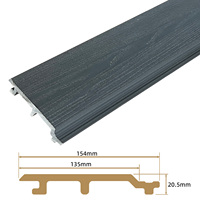 Auuan Foshan Factory WPC Panneau de bardage extérieur décoratif en composite bois-plastique pour façade, modèle Grande Muraille